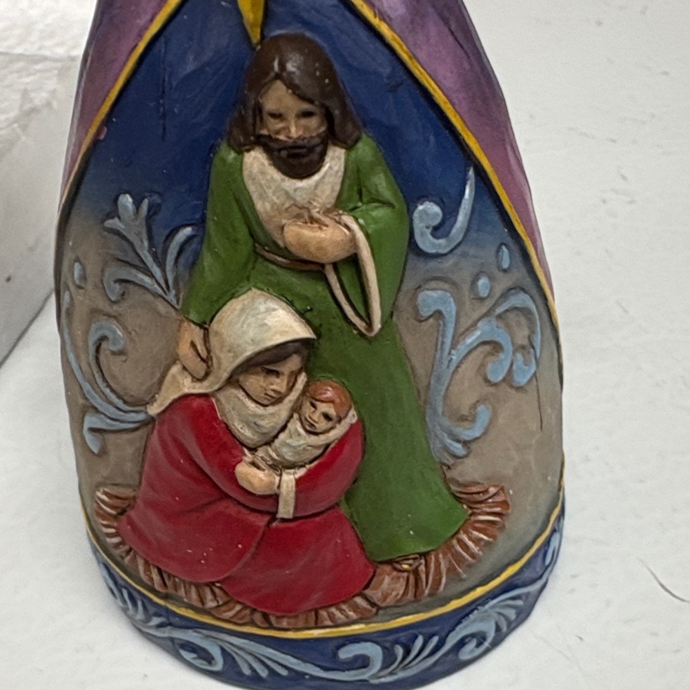 Jim Shore Heartwood Creek Angel Ornament with Nativity Scene - Picture 4 of 7